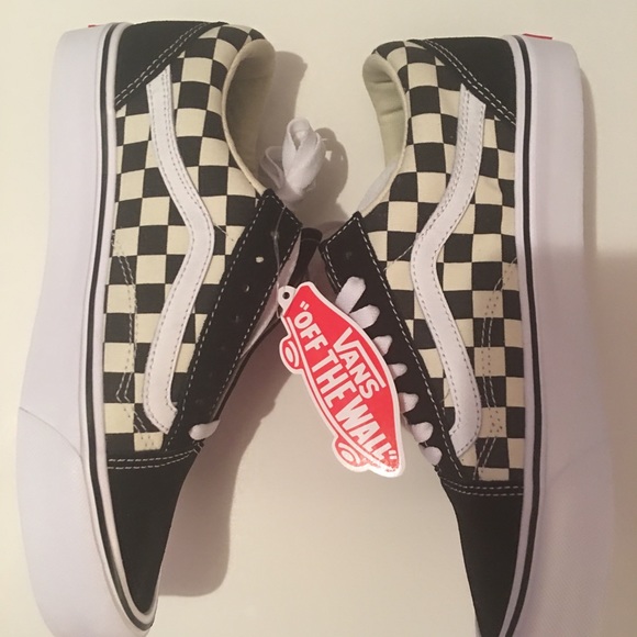 🖤NWT Old School Check Vans Size 8 🧔🏻/9.5👩🏻 - Picture 3 of 6